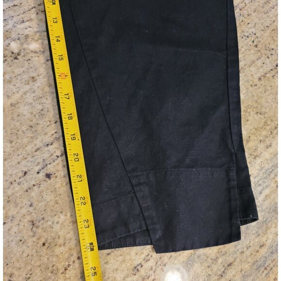 A.L.C. Women's Size 36 Asymmetric Hem Black Preppy Cotton Blend 36x24" Capri XL - Picture 5 of 16
